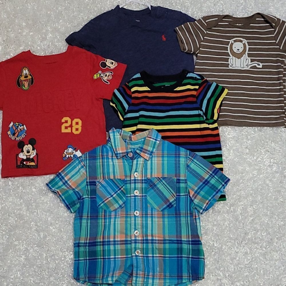 5 shirt BOY bundle 12mth